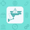 Security camera vector icon sign symbol Royalty Free Stock Photo