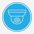 Security camera vector icon sign symbol Royalty Free Stock Photo