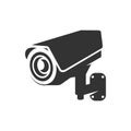 Security camera vector, video surveillance, cctv sign Royalty Free Stock Photo