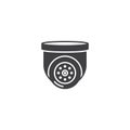 Security camera, video surveillance, CCTV vector icon illustration Royalty Free Stock Photo
