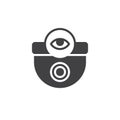 Security camera view icon vector