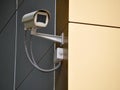 Security camera on a wall Royalty Free Stock Photo