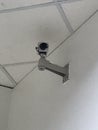 Security Camera Watching Deterring Crime Royalty Free Stock Photo