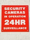 Security cameras in 24 hour operation. Royalty Free Stock Photo