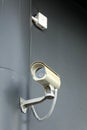 Security cameras on wall Royalty Free Stock Photo