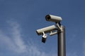 Security cameras - surveillance cam , cctv Royalty Free Stock Photo