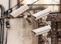 Security cameras Royalty Free Stock Photo