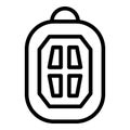 Security car keyless icon, outline style