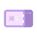 Security cash savings concept. Flat design. Protect your money idea visualization. Icon for banking.
