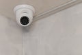 Security CCTV camera on ceiling, Intelligent cameras, Video recording, Anti-theft system, Surveillance Royalty Free Stock Photo