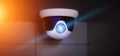 Security CCTV camera system - 3d rendering