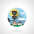 Security cctv color detailed icon Royalty Free Stock Photo