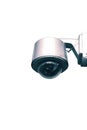 Security CCTV surveillance camera on a white background Royalty Free Stock Photo