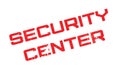 Security Center rubber stamp Royalty Free Stock Photo