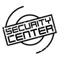 Security Center rubber stamp Royalty Free Stock Photo