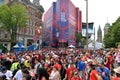 Security check lines for Canada Day in Ottawa Royalty Free Stock Photo