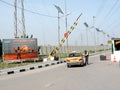 Security check outside Al Najaf International Airport, Iraq