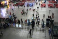 The security check in the railway station