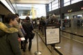 Security check at Seattle Airport