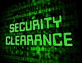 Security Clearance Cybersecurity Safety Pass 3d Illustration