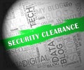 Security Clearance Cybersecurity Safety Pass 2d Illustration