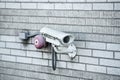 Security closed circuit television CCTV camera Royalty Free Stock Photo