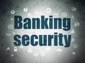 Security concept: Banking Security on Digital Data Paper background Royalty Free Stock Photo