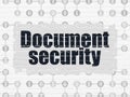 Security concept: Document Security on wall background Royalty Free Stock Photo