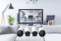 Security concept home detection capabilities marketing camera protection security window monitoring video security watchful voice