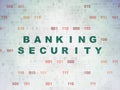 Security concept: Banking Security on Digital Data Paper background Royalty Free Stock Photo