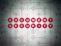 Security concept: Document Security on Digital Data Paper background Royalty Free Stock Photo