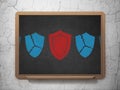 Security concept: shield icon on School Board