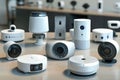 Security concept smart moisture sensors aperture functionality protection alarm intrusion systems light utility.