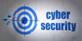 Security concept: target and Cyber Security on Royalty Free Stock Photo