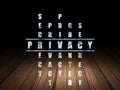 Security concept: word Privacy in solving Royalty Free Stock Photo