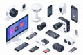 Security concepts emphasize the integration of secure network control, using indoor and outdoor cameras for protection, watchful s
