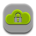 Security Coud App Icon and Secure App Logo Royalty Free Stock Photo