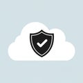 Security or data protection, symbolizing secure and reliable cloud Royalty Free Stock Photo