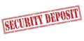 Security deposit red stamp