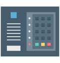 Security Device Color Isolated Vector Icon that easily can be modified and edit. Royalty Free Stock Photo