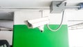 Security equipment concept. Closeup CCTV camera monitoring in the cars park. CCTV camera surveillance on car parking Safety system Royalty Free Stock Photo