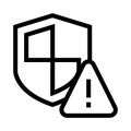 Security error line icon Royalty Free Stock Photo