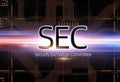 Security Exchange Committee SEC. Independent agency of the United States federal government. Royalty Free Stock Photo