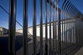 Security Fence for Storage Facility Royalty Free Stock Photo