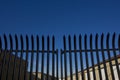 Security Fence for Storage Facility Royalty Free Stock Photo