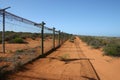 Security fence surrounding Military site, South Australia