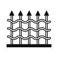 Security fence  Vector Icon which can easily modify or edit Royalty Free Stock Photo