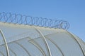 Security fencing detail Royalty Free Stock Photo