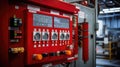 security fire alarm control panel Royalty Free Stock Photo