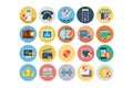 Security Flat Colored Icons 3 Royalty Free Stock Photo